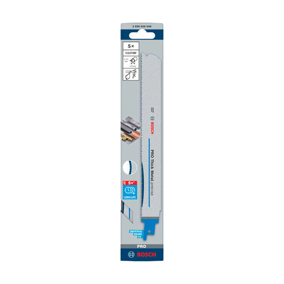PRO Thick Metal precise S1137HBF Blade, 1.1 x 25 x 225 mm, 5 pcs - image 02