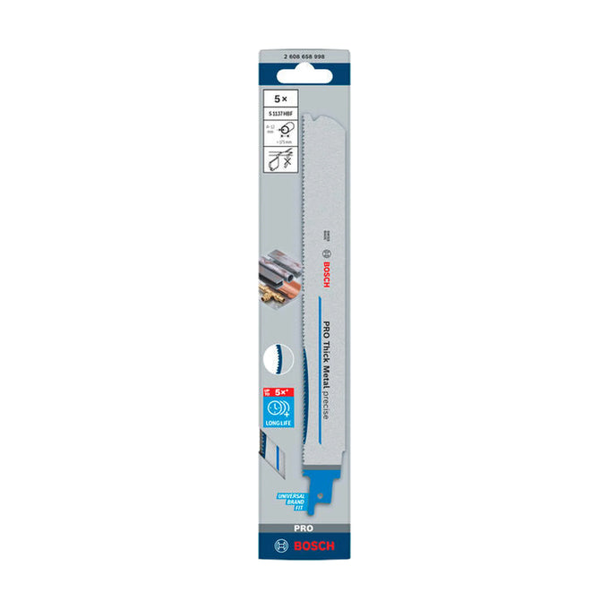 PRO Thick Metal precise S1137HBF Blade, 1.1 x 25 x 225 mm, 5 pcs - image 02
