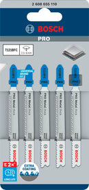 Bosch Jigsaw Blade Set 5Pc 92Mm T121BFC-2