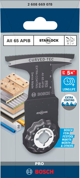 Bosch PRO AII 65 APIB Multitool Blade, wood, soft metal & plastic 65 x40 mm