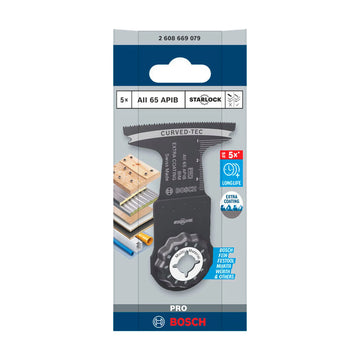 Bosch PRO AII 65 APIB Plunge Cut Blade, Wood & Metal 65 x 40 mm, 5 pcs - image 02