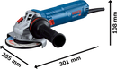 Bosch Small Angle Grinder GWS 12-125 S-3