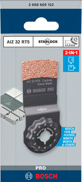 Bosch PRO AIZ 32 RT5 Multitool Blade, 2.5 x 32 mm