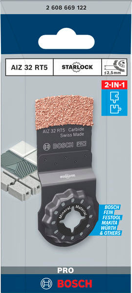 Bosch PRO AIZ 32 RT5 Multitool Blade, 2.5 x 32 mm - 0