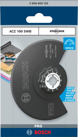 Bosch PRO ACZ 100 SWB Multitool Blade, 100 mm - 0