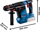 Bosch Cordless Rotary Hammers 1-2KG GBH 187-LI incl 2x5.0Ah Batteries-4