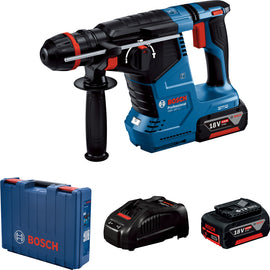 Bosch Cordless Rotary Hammers 1-2KG GBH 187-LI incl 2x5.0Ah Batteries - 0