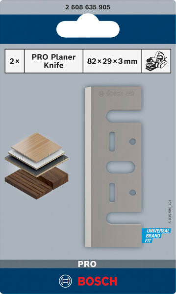Bosch PRO Planer Knife, 82 x 29 x 3 mm