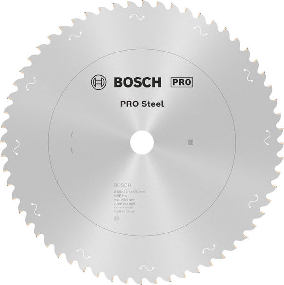 PRO Steel Circular Saw Blade, Corded, 305 x 2.2 x 25.4 mm, T60