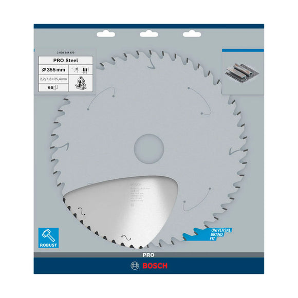 PRO Steel Circular Saw Blade, Corded, 355 x 2.2 x 25.4 mm, T66 - image 02
