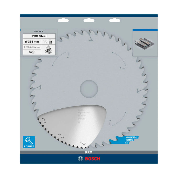 PRO Steel Circular Saw Blade, Corded, 355 x 2.2 x 25.4 mm, T90 - image 02