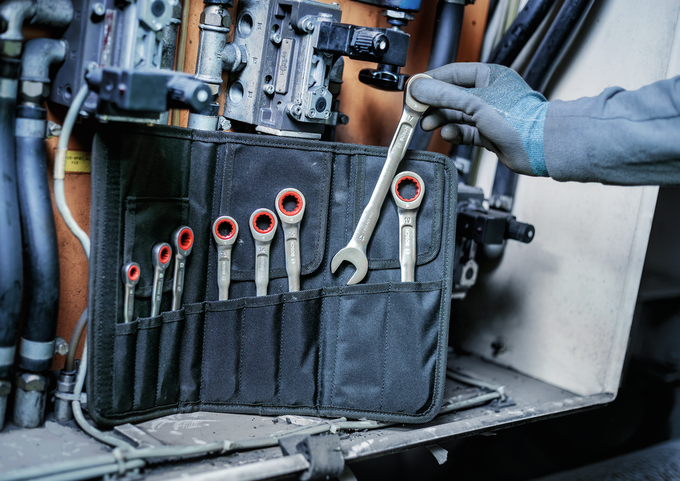 Bosch Ratchet Combination Wrench Set, 8-19 mm, 8 pcs