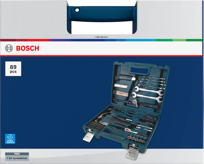 Bosch Hand Tool Mixed Set, 89 pcs