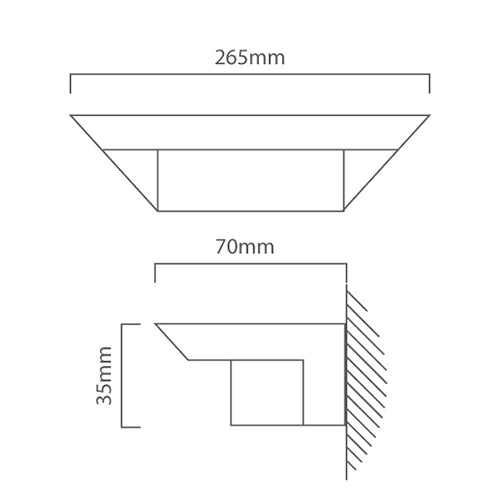 Eurolux Wall Light Ghost LED Grey/Graphite 7.5W 4000K - image 01