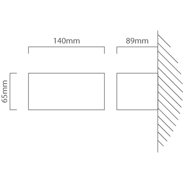 Eurolux Wall Light Gemini LED Up & Down Graphite 10.5W 4000K - image 01