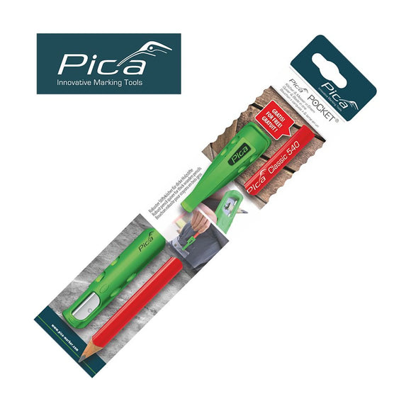 Pica Pocket with 1 Carpenters Pencil 24mm in Blister - image 01