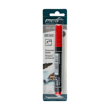 Pica Permanent Marker 1-4mm Round Tip Red Blister - image 01