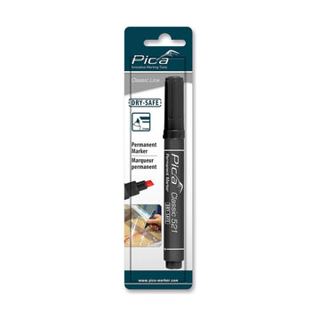 Pica Permanent Marker 2-6mm Chisel Tip Black Blister - image 01