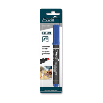 Pica Permanent Marker 2-6mm Chisel Tip Blue Blister - image 01
