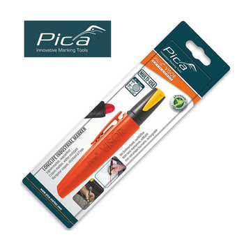 Pica Visor Permanent Marker 10mm Tip Yellow in Blister - image 01