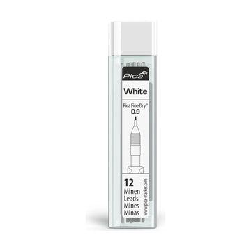 Pica Fine Dry 0.9mm Lead 12 Piece Refill Set White - image 01