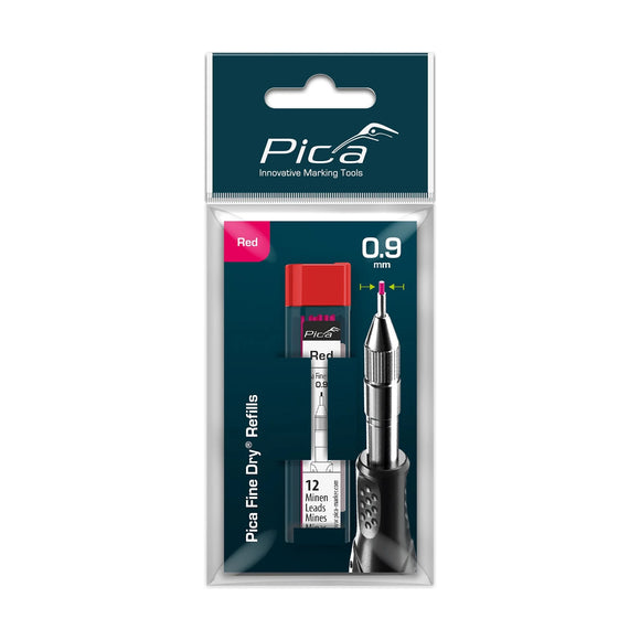 Pica Fine Dry Refill Set Red - Blister Version (12) - image 01