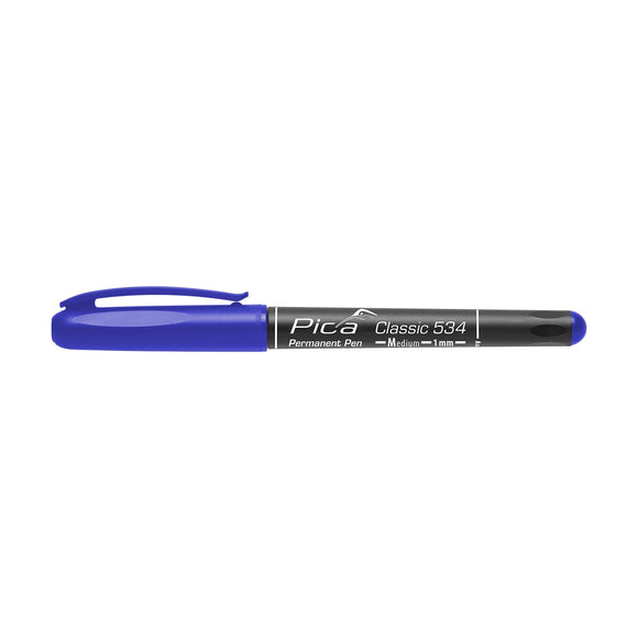 Pica Permanent Pen Blue Medium Tip 1mm - image 01