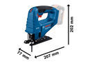 Bosch Cordless Jig Saw GST 183-LI Solo excl Battery & Charger-3