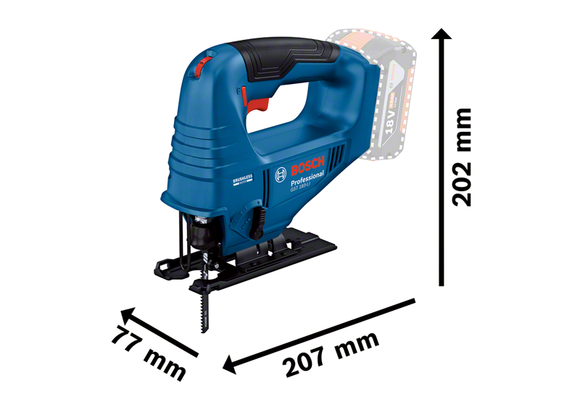 Bosch Cordless Jig Saw GST 183-LI Solo excl Battery & Charger