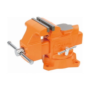 Pony 4' Heavy-Duty Workshop Bench Vice Swivel Base - image 01