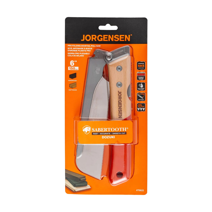 Jorgensen 150mm Folding Dovetail Pull Saw - image 01
