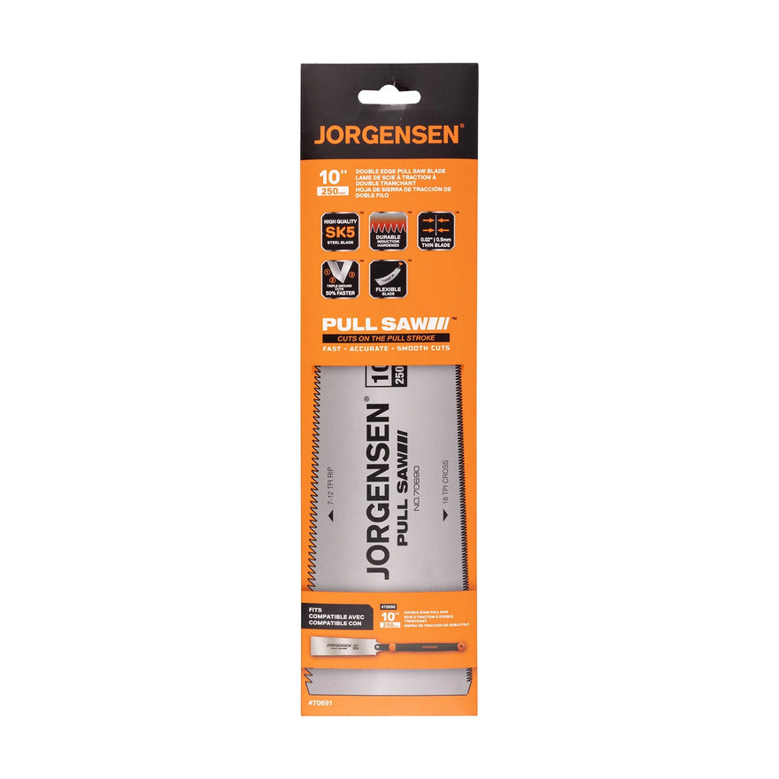 Jorgensen Repl. Blades for Pony AC70690 Pull Saw 250mm 17 TPI + 6-8 TPI - image 01