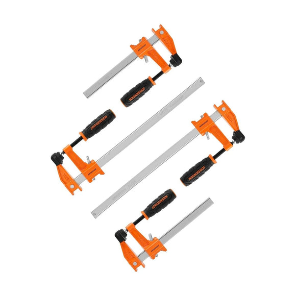 Jorgensen Medium Duty Steel Bar Clamp 4 Piece Set 2 x 150mm & 2 x 305mm - image 01