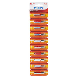 Philips Power Alkaline AAA Batteries 10-Single Blister with Tear Card in Electrical & Lighting,Electrical Accessories,Batteries