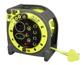Image of  Masterplug Pro-Xt 4 Socket With Switch 15 Metre Cable Reel inElectrical & Lighting,Electrical Accessories,Multiplugs & Extension Cords