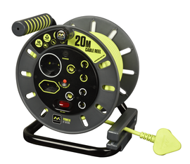 Image of  Masterplug Pro-Xt 4 Socket With Switch 20 Metre Open Cable Reel Plastic inElectrical & Lighting,Electrical Accessories,Multiplugs & Extension Cords