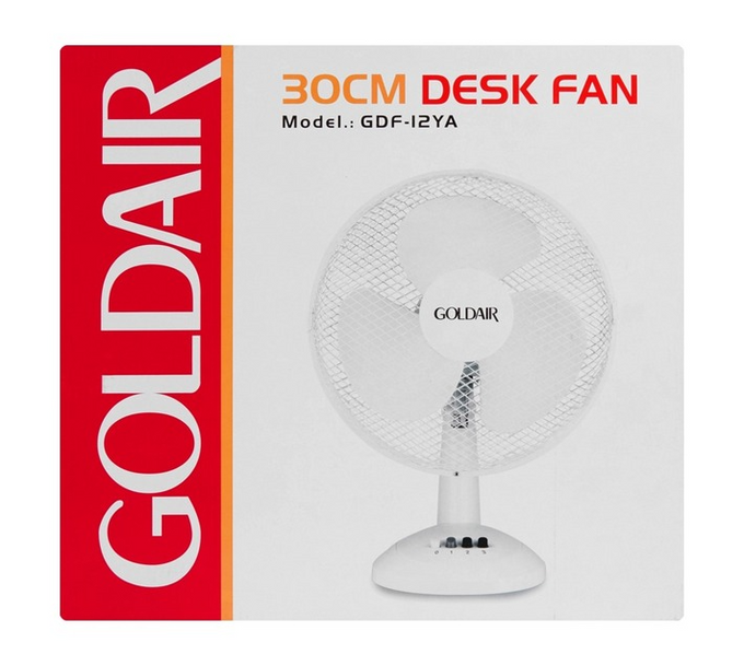 Goldair 30cm Oscillating Desk Fan