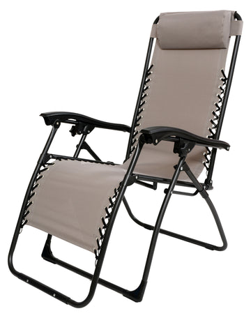 image of Relax Garden Chair with Pillow Flint Grey