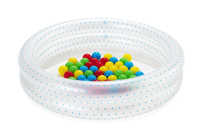 image of Bestway 2-Ring Ball Pit Play Swimming Pool 73L Dia. 91cm x H20cm