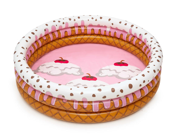image of Bestway Sundae Funday Kiddie Swimming Pool-390L Dia. 1.60m x H38cm