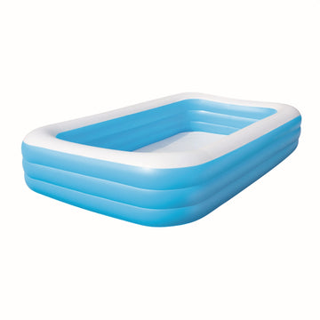 image of Bestway Deluxe Blue Rectangular Family Swimming Pool 1161L 305cm x 183cm x 56cm