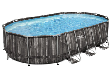 image of Bestway Steel Pro Max Oval Swimming Pool Set 20, 241L 6.10m x 3.66m x 1.22m