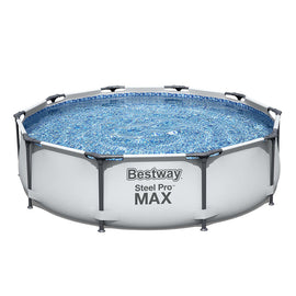 image of Bestway Steel Pro Max Frame Swimming Pool Set Grey 4678L 3.05m x 76cm