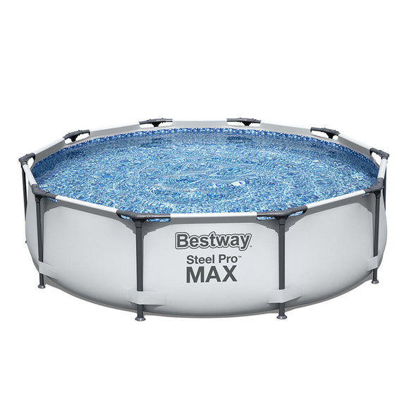 image of Bestway Steel Pro Max Frame Swimming Pool Set Grey 4678L 3.05m x 76cm