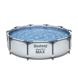 image of Bestway Steel Pro Max Frame Swimming Pool Set Grey 6473L 3.66m x 76cm