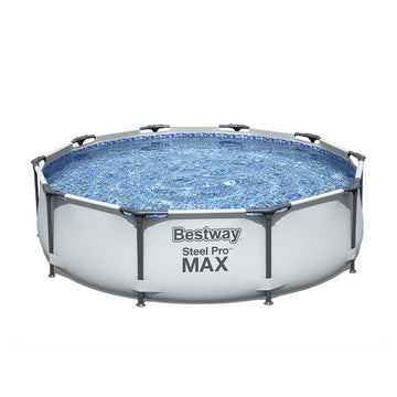image of Bestway Steel Pro Max Frame Swimming Pool Set Grey 6473L 3.66m x 76cm