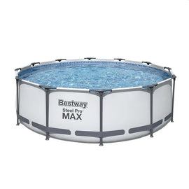 image of Bestway Steel Pro Max Frame Pool Set 9150L with 1.07m Ladder 3.66m x 1.00m