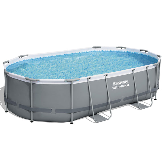 image of Bestway Steel Pro Max Oval Swimming Pool Set 10949L 4.88m x 3.05m x 1.07m