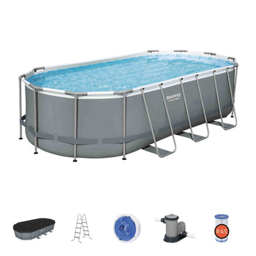 image of Bestway Steel Pro Max Oval Swimming Pool Set 13430L 5.49m x 2.74m x 1.22m