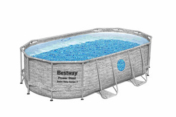 image of Bestway Splashview Oval Swimming Pool Set 7250L 4.27m x 2.50m x 1.00m